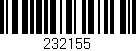 Código de barras (EAN, GTIN, SKU, ISBN): '232155'