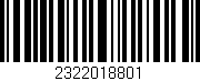 Código de barras (EAN, GTIN, SKU, ISBN): '2322018801'