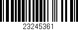 Código de barras (EAN, GTIN, SKU, ISBN): '23245361'