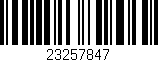 Código de barras (EAN, GTIN, SKU, ISBN): '23257847'