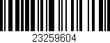 Código de barras (EAN, GTIN, SKU, ISBN): '23259604'