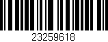 Código de barras (EAN, GTIN, SKU, ISBN): '23259618'