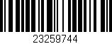 Código de barras (EAN, GTIN, SKU, ISBN): '23259744'