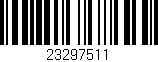 Código de barras (EAN, GTIN, SKU, ISBN): '23297511'