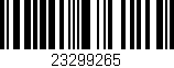 Código de barras (EAN, GTIN, SKU, ISBN): '23299265'