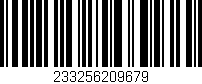 Código de barras (EAN, GTIN, SKU, ISBN): '233256209679'