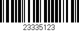 Código de barras (EAN, GTIN, SKU, ISBN): '23335123'