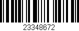 Código de barras (EAN, GTIN, SKU, ISBN): '23348672'