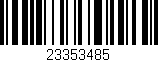 Código de barras (EAN, GTIN, SKU, ISBN): '23353485'