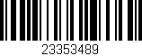 Código de barras (EAN, GTIN, SKU, ISBN): '23353489'