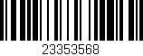Código de barras (EAN, GTIN, SKU, ISBN): '23353568'