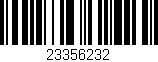 Código de barras (EAN, GTIN, SKU, ISBN): '23356232'