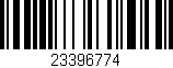 Código de barras (EAN, GTIN, SKU, ISBN): '23396774'