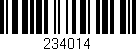 Código de barras (EAN, GTIN, SKU, ISBN): '234014'