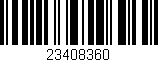 Código de barras (EAN, GTIN, SKU, ISBN): '23408360'