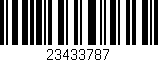 Código de barras (EAN, GTIN, SKU, ISBN): '23433787'