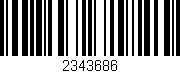 Código de barras (EAN, GTIN, SKU, ISBN): '2343686'