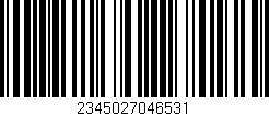 Código de barras (EAN, GTIN, SKU, ISBN): '2345027046531'