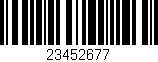 Código de barras (EAN, GTIN, SKU, ISBN): '23452677'