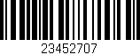 Código de barras (EAN, GTIN, SKU, ISBN): '23452707'