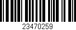 Código de barras (EAN, GTIN, SKU, ISBN): '23470259'