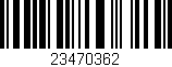 Código de barras (EAN, GTIN, SKU, ISBN): '23470362'