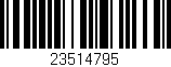 Código de barras (EAN, GTIN, SKU, ISBN): '23514795'