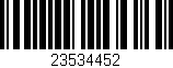 Código de barras (EAN, GTIN, SKU, ISBN): '23534452'