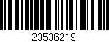 Código de barras (EAN, GTIN, SKU, ISBN): '23536219'