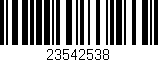 Código de barras (EAN, GTIN, SKU, ISBN): '23542538'