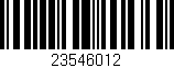 Código de barras (EAN, GTIN, SKU, ISBN): '23546012'