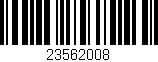 Código de barras (EAN, GTIN, SKU, ISBN): '23562008'