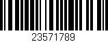 Código de barras (EAN, GTIN, SKU, ISBN): '23571789'