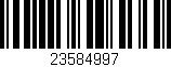 Código de barras (EAN, GTIN, SKU, ISBN): '23584997'