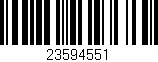 Código de barras (EAN, GTIN, SKU, ISBN): '23594551'
