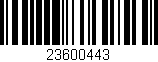 Código de barras (EAN, GTIN, SKU, ISBN): '23600443'