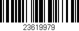Código de barras (EAN, GTIN, SKU, ISBN): '23619979'