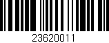 Código de barras (EAN, GTIN, SKU, ISBN): '23620011'