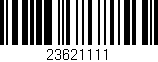 Código de barras (EAN, GTIN, SKU, ISBN): '23621111'