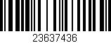 Código de barras (EAN, GTIN, SKU, ISBN): '23637436'