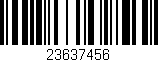 Código de barras (EAN, GTIN, SKU, ISBN): '23637456'