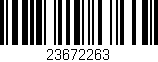 Código de barras (EAN, GTIN, SKU, ISBN): '23672263'