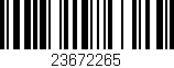 Código de barras (EAN, GTIN, SKU, ISBN): '23672265'
