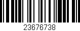 Código de barras (EAN, GTIN, SKU, ISBN): '23676738'
