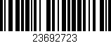 Código de barras (EAN, GTIN, SKU, ISBN): '23692723'