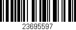 Código de barras (EAN, GTIN, SKU, ISBN): '23695597'