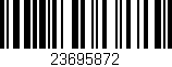 Código de barras (EAN, GTIN, SKU, ISBN): '23695872'