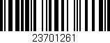 Código de barras (EAN, GTIN, SKU, ISBN): '23701261'