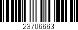 Código de barras (EAN, GTIN, SKU, ISBN): '23706663'