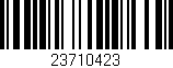 Código de barras (EAN, GTIN, SKU, ISBN): '23710423'